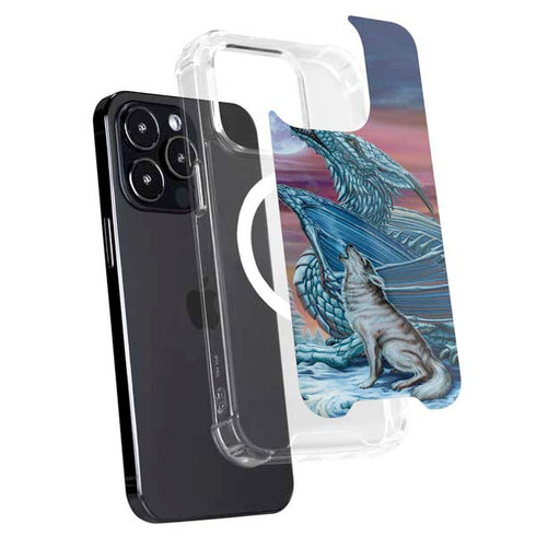 Dragon and the Wolf by Ed Beard Jr iPhone 15 Pro MagSafe Case